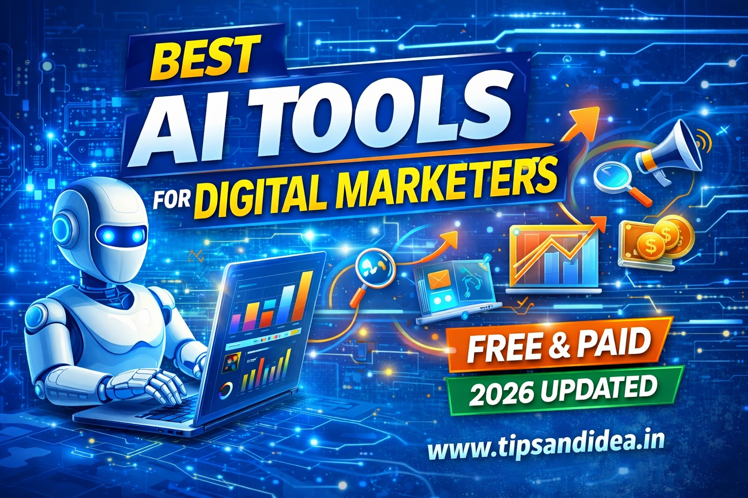 Best AI tools for digital marketers to improve SEO, ads, and content marketing