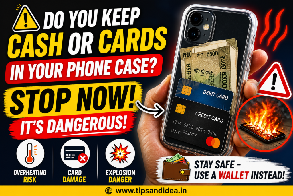 phone case safety - cash and card