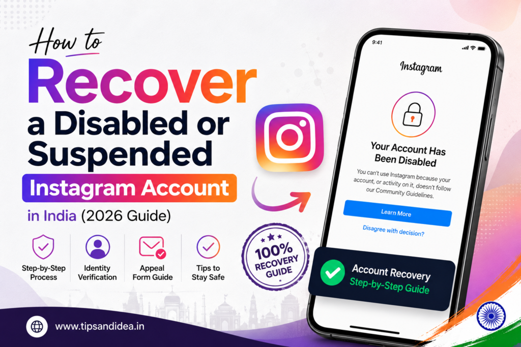 How to recover disabled Instagram account